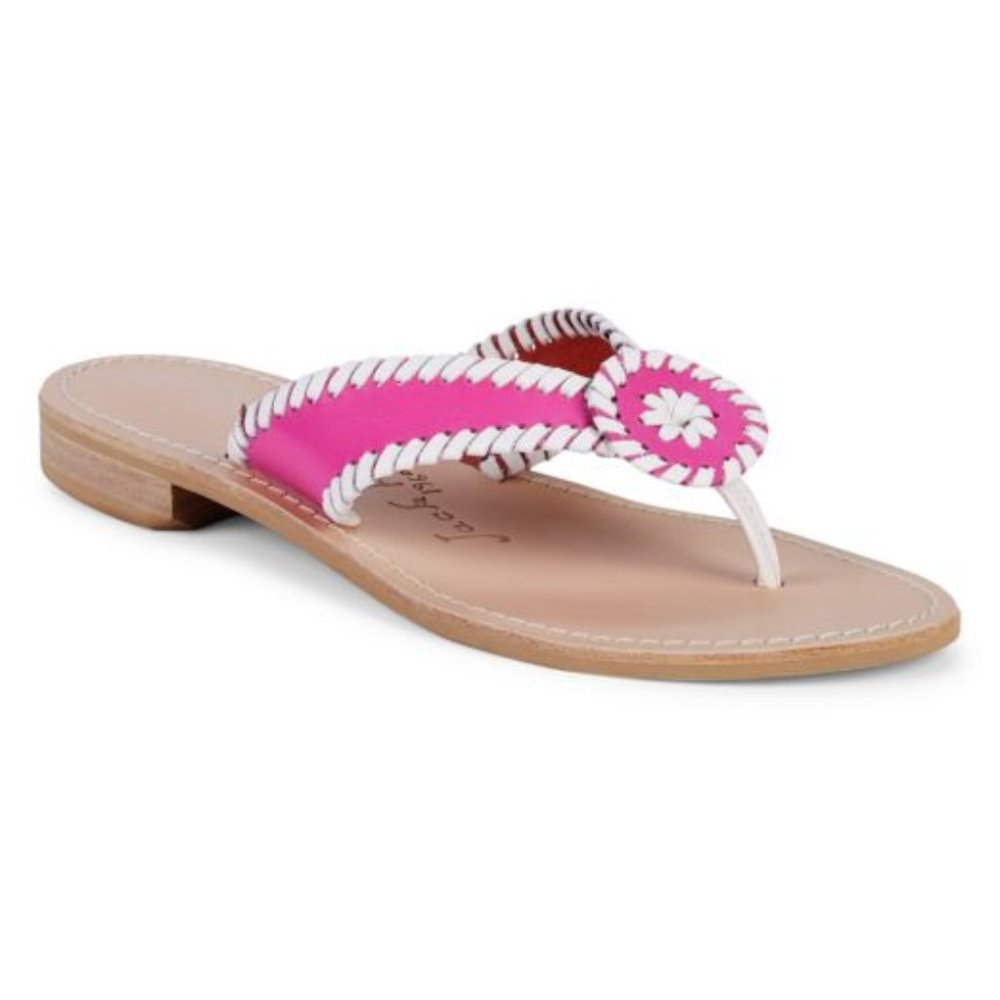 Jack Rogers Brand New Leather Sandals 7M Vacation Sandals